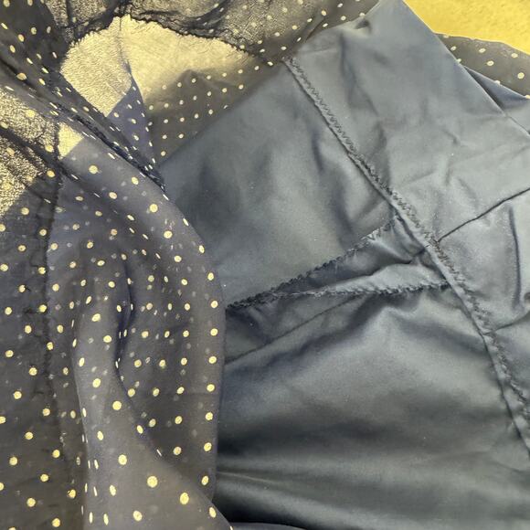 Vintage 1960s Navy Polka Dot Dress with White Sailor Collar – Size M - Picture 7 of 16